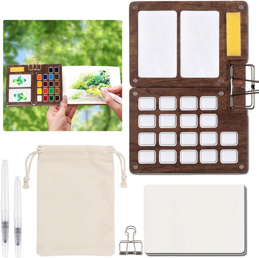 LOVMAGIC Portable Watercolor Palette Set