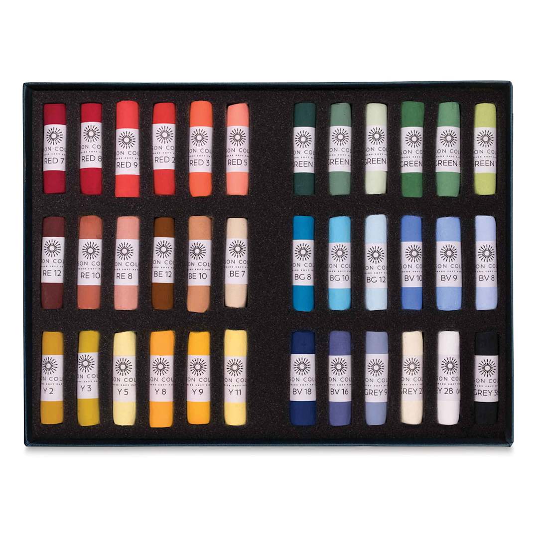 Unison Colour Handmade Soft Pastels range shown in a box